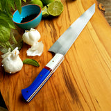 NORA # 1336 - 10' AEB-L Kiritsuke - Red | White | & Blue G10