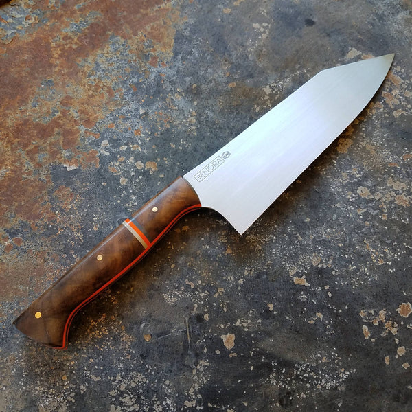 NORA #1550 - 7.5 Kiritsuke - Walnut & Stripes